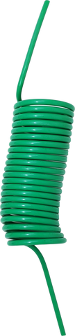 Retractable coil - no fittings (green)